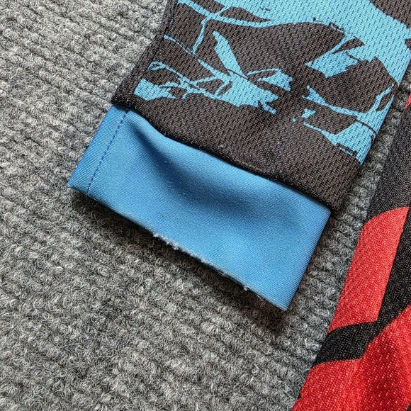 O'NEAL Mayhem Kids Youth Motocross Jersey L Red Black Blue Y2K Moto - Picture 11 of 11